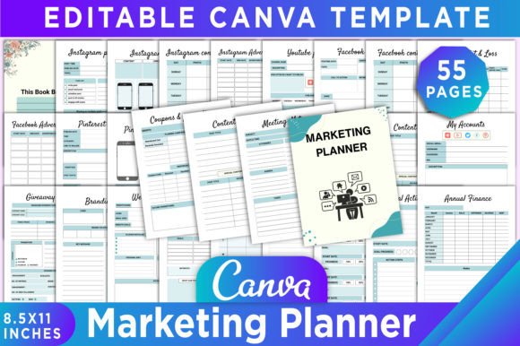Download Marketing Planner Canva Template - Marketing planner Collection