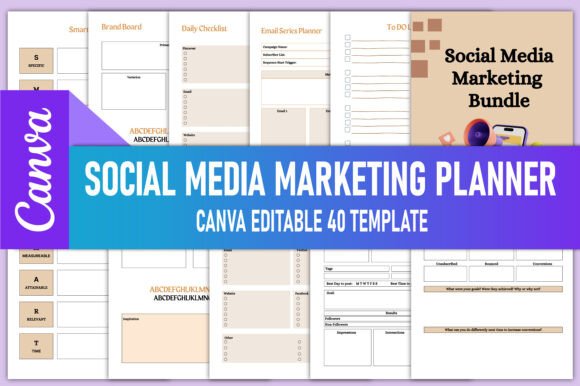 Download Social Media Marketing Planner Canva - Marketing planner Collection