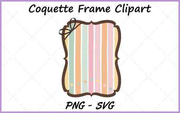 Download Coquette Bow Border Frame PNG SVG Vector - Bow border frame Collection