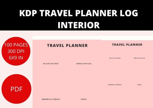 Download KDP TRAVEL PLANNER INTERIOR LOG - Kdp travel planner Collection