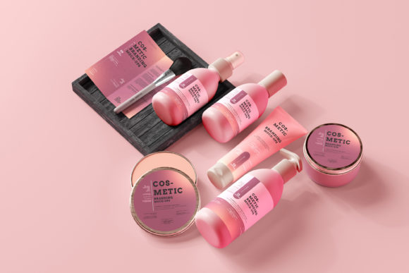 Download Cosmetic Packaging Mockup Scenes Part 2 - Cosmetic packaging Collection