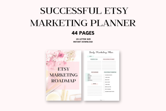 Download Etsy Marketing Planner Bundle - Marketing planner Collection