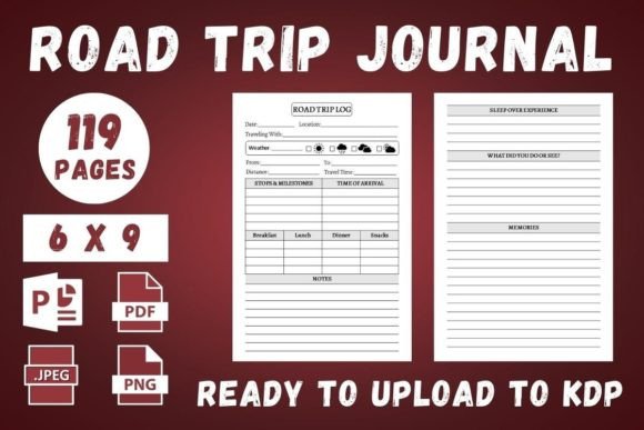 Download KDP Road Trip Journal Interior - Premium Bundle