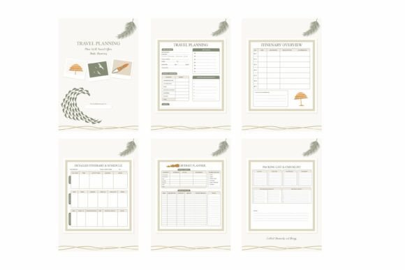 Download KDP INTERIOR Travel Planner - Premium Bundle
