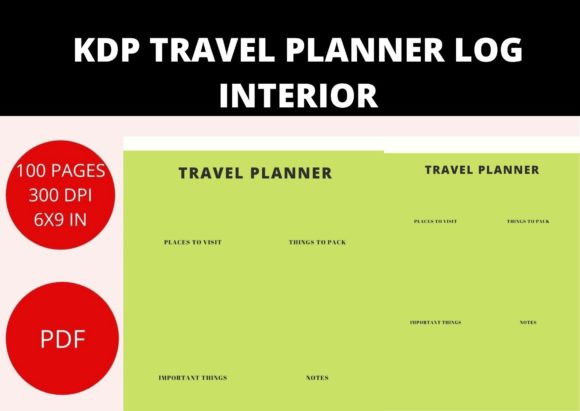 Download KDP TRAVEL PLANNER INTERIOR LOG - Premium Resources
