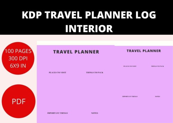 Download KDP TRAVEL PLANNER INTERIOR - Kdp travel planner Collection
